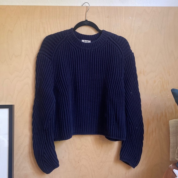 Acne Studio | Khali Cotton Rib Pullover Sweater S - Picture 1 of 5